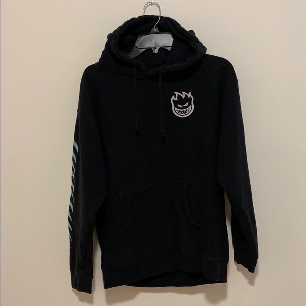black spit fire sweatshirt